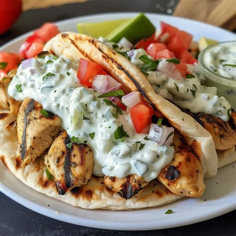 Greek Chicken Gyros with Tzatziki Sauce – Gourmet Mastermind