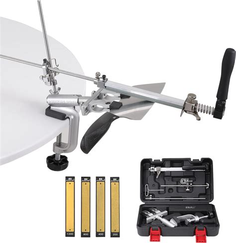Amazon.com: Professional Fixed-Angle Knife Sharpener Kit System with 7 ...