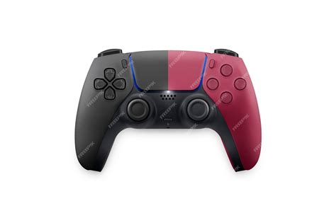 Next generation game controller isolated on white surface. half and ...