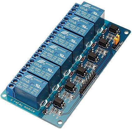 REES52 6 Channel 12V Relay Module Low Level Trigger With Optocoupler ...