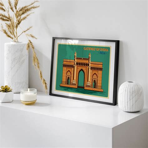 Buy India Gateway of India in Mumbai Travel Poster Art & Prints Online ...
