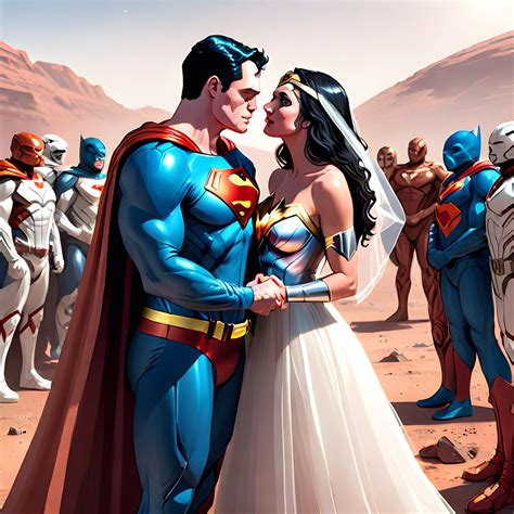 Superman and Wonder Woman getting married on Mars by BaddkarmaII on ...