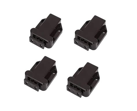 Antrader Touch Latch Non-Magnetic Plastic Release Catch Black 4PCS for ...