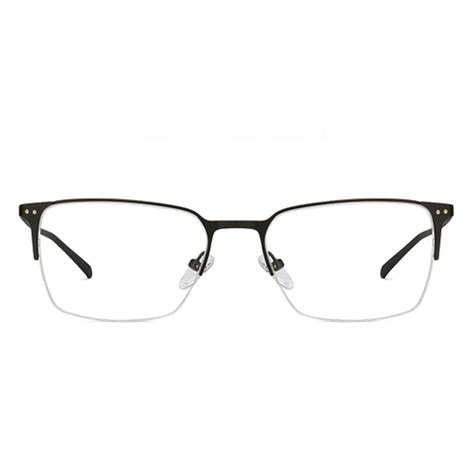 Shop online for Blue Block Phone & Computer Glasses: Black Half Rim ...