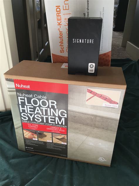 Installed NuHeat Cable Floor Heating System Paired with the Signature ...