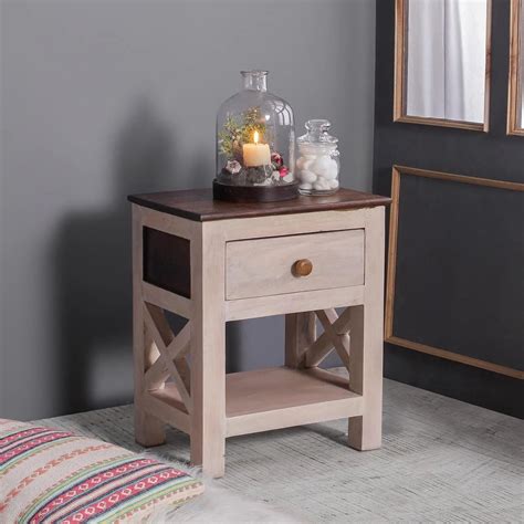 Margot Solid Wood Bedside Table | Solid Wood Bedside Tables | Fabuliv