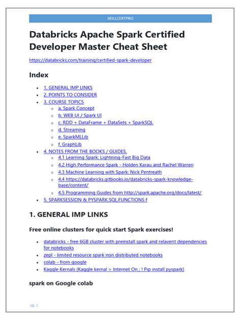 Image result for Azure Databricks Cheat Sheet Intro