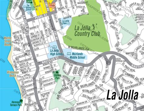Map Of California La Jolla