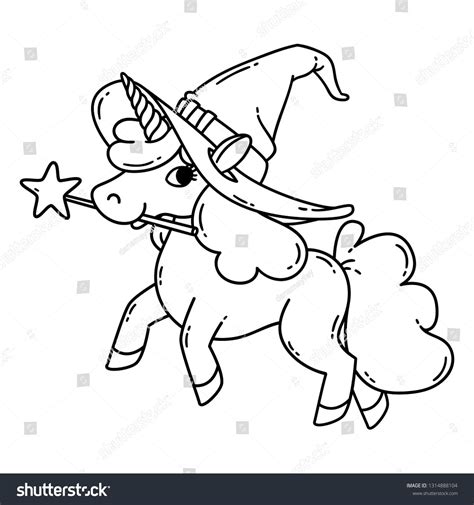 halloween unicorn drawing