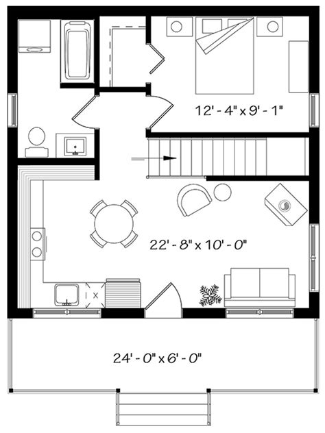 24x24 Floor Plan With Loft Elkhorn Chalet Log Cabin Low Cost Kit