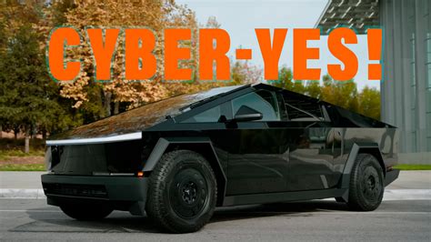 The Tesla Cybertruck Almost Looks Good Wrapped In Gloss Black | Carscoops