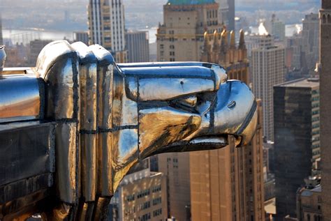 Gargoyle Head, Chrysler Building New York | Chrysler building, Art deco artwork, Art deco ...