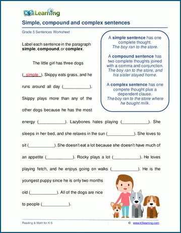 Rezultat imagine pentru Homework Complex Sentence 5th Class