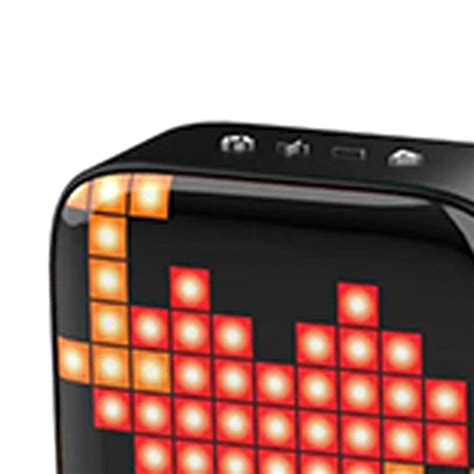 Portable Retro Bluetooth Pixel Art Speaker Outdoor Fashionable Black ...