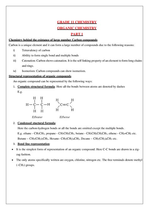 Organic Chemistry PART 1 - GRADE 11 CHEMISTRY ORGANIC CHEMISTRY PART 1 ...