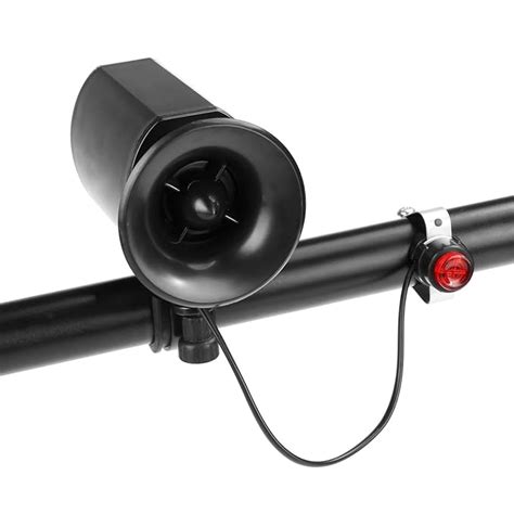 Inditradition Bicycle Siren Horn Bell 6 in 1 Alarm Sounds | 140 DB ...