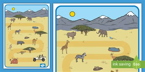 Safari Role-Play Map (teacher made) - Twinkl