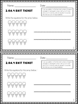 Lesson 10 Grade 2 Module 4 Exit Ticket 的图像结果