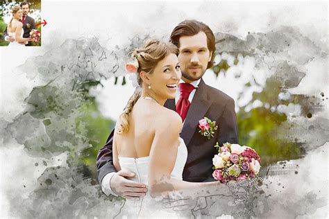 Photoshop Action - Brushstroke Bliss Wedding Photoshop Action