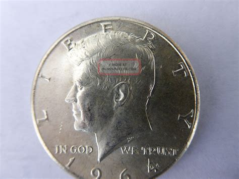 1964 Kennedy Half Dollar 90% Silver Circulated Silver Coin