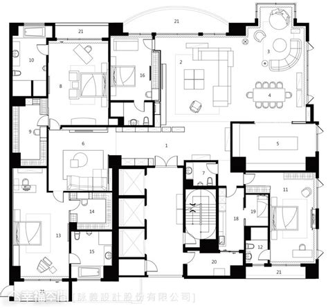 某四室150平米住宅户型室内精装修cad施工图纸_居住建筑_土木在线
