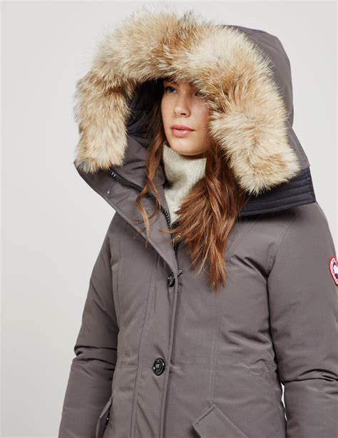 Canada Goose Goose Womens Rossclair Padded Parka Jacket Grey in Gray - Lyst