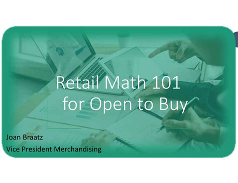 Retail math 101 open to buy formulas | PPT