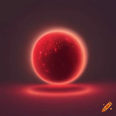 Ethereal and mystical red orb with a glowing trail on Craiyon
