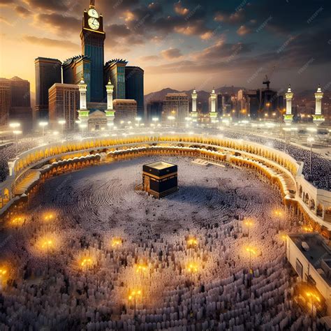 Premium Photo | Holy Kaaba in Mecca Saudi Arabia