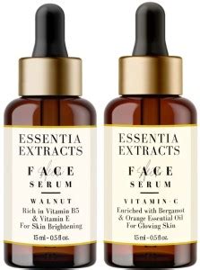 ESSENTIA EXTRACTS Combo of Walnut Skin Brightening Facial Serum and ...