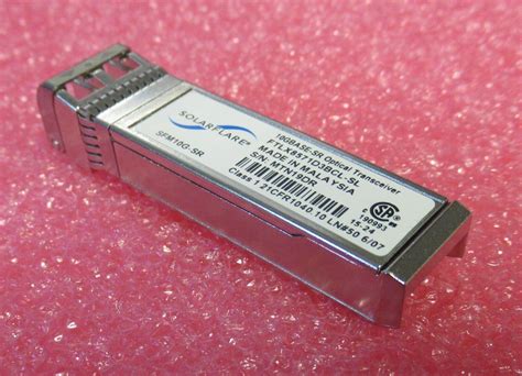 Solarflare SFM10G-SR 10G 300m 850nm SFP+ Optical Transceiver FTLX8571D3BCL-SL | eBay UK