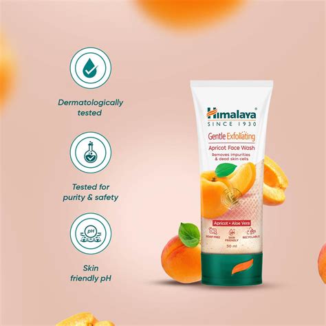 Himalaya Gentle Exfoliating Apricot Face Wash - Removes Blackheads ...