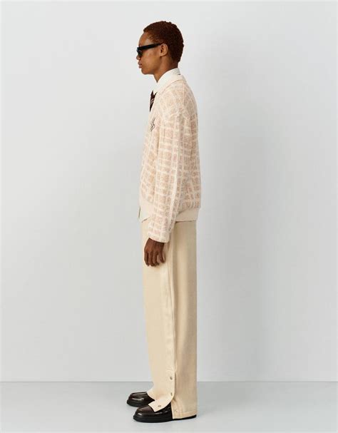 Embroidered textured jacket - Men | Bershka