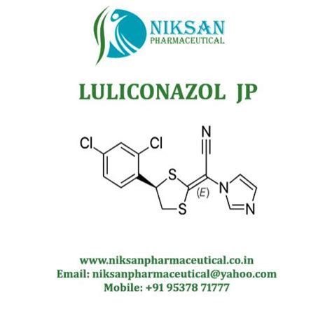 Luliconazole Manufacturers, Exporters and Suppliers from Ankleshwar India