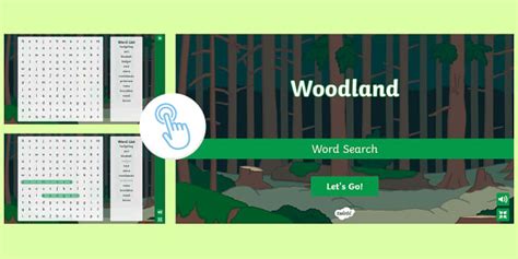 Interactive Woodland Word Search | Twinkl Go!