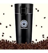 TRENDING Coffee Travel Mug, Insulated Coffee Cup with Leakproof Lid ...