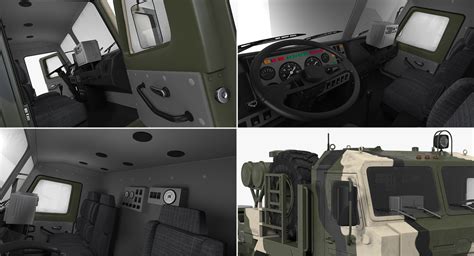 3D Military Truck BAZ 64022 Rigged | 3D Molier International