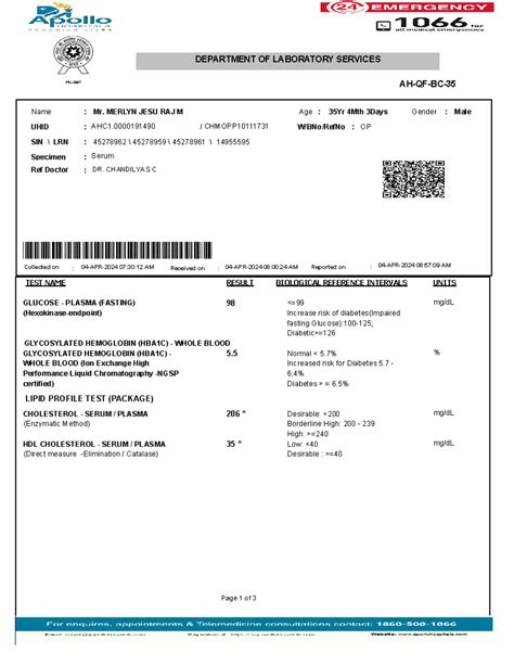 Lab Test 04Apr2024 - MC- DEPARTMENT OF LABORATORY SERVICES AH-QF-BC ...