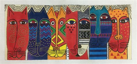 Wild Cats - Laurel Burch - Needlepoint Canvas | Laurel burch art ...