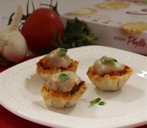 Athens Foods | » Meatballs Arrabiatta in Mini Phyllo Shells