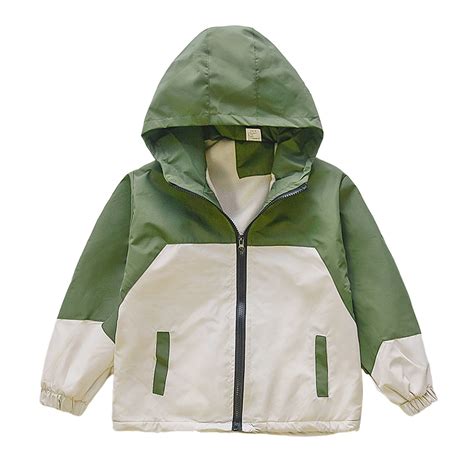 CHENge Boys Windbreaker Jackets Size 10-12,Warm With Hood Waterproofs ...