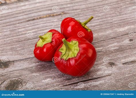 Red Hot Spicy Cherry Pepper Stock Image - Image of spice, harvest ...