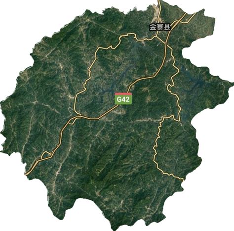 金寨县高清地形地图
