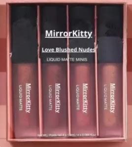 MirrorKitty Liquid Matte Love Blushed Nudes Lipstick Set Of 4 - Price ...