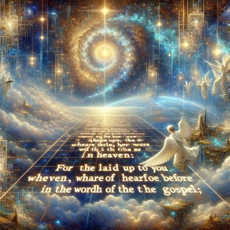 What does Colossians 1:5 mean? | Bible Art