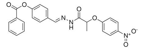 4-(2-(2-(4-NITROPHENOXY)PROPANOYL)CARBOHYDRAZONOYL)PHENYL BENZOATE ...