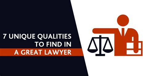7 Unique Qualities To Find In A Great Lawyer | CA Portal