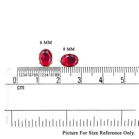 Buy Sew On Oval Shape Rhinestones In Ruby Red Colour ...
