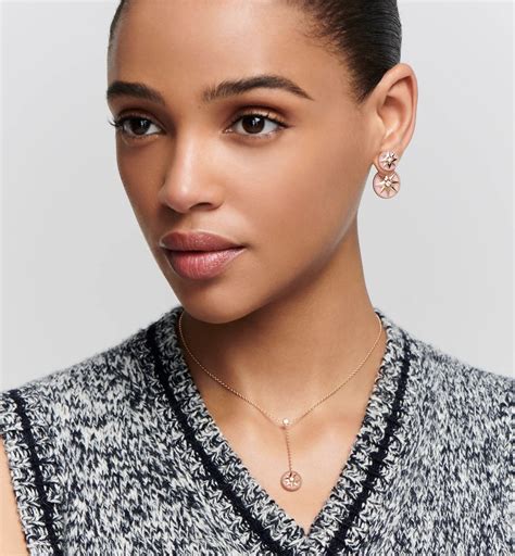 Rose des Vents Necklace Pink Gold, Diamonds and Pink Opal | DIOR