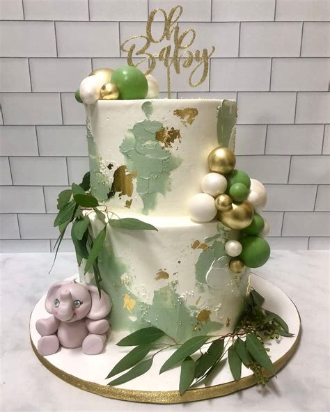 Simple Baby Shower Cakes 的图像结果